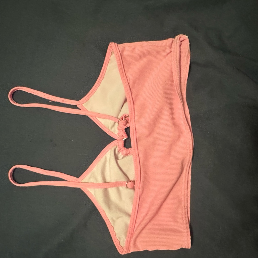 Pink Ribbed Brallet - Picture 2 of 2